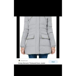 Ladies Orolay Grey Puffer Duck down Winter Jacket Size Medium